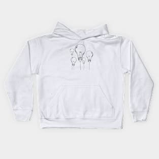 Light bulbs Kids Hoodie